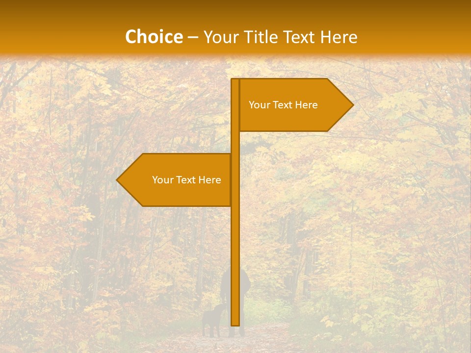 Green Yellow Tree PowerPoint Template