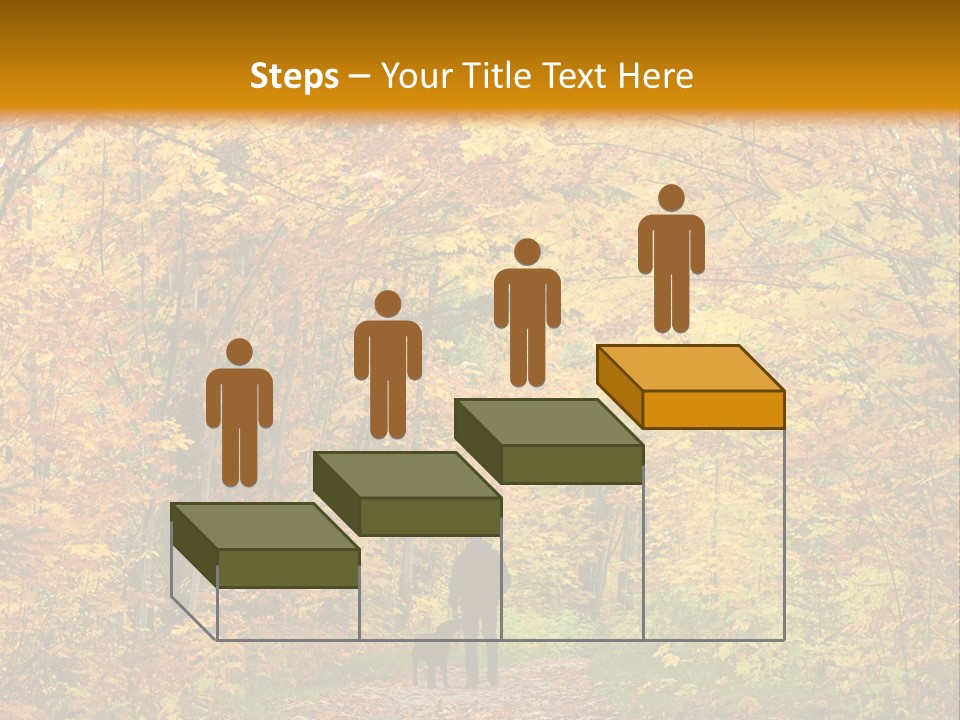 Green Yellow Tree PowerPoint Template