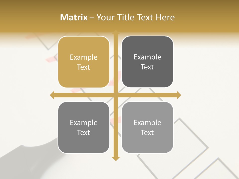 Mark Off Symbol Picture Box PowerPoint Template