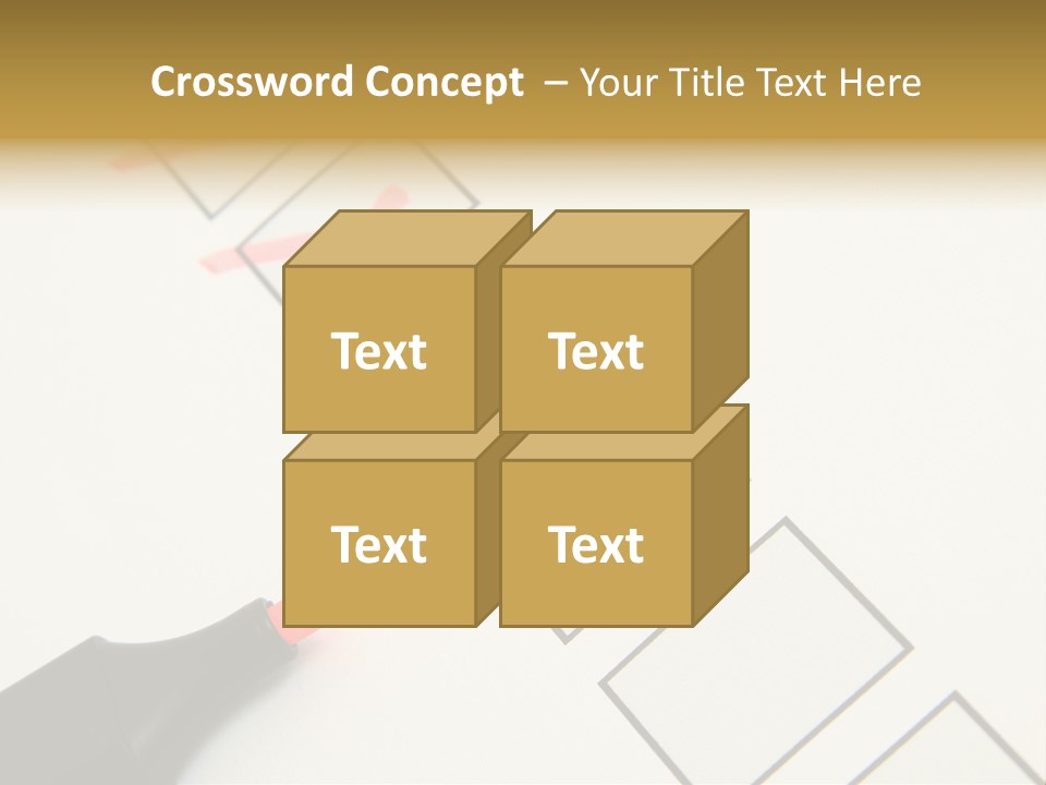 Mark Off Symbol Picture Box PowerPoint Template