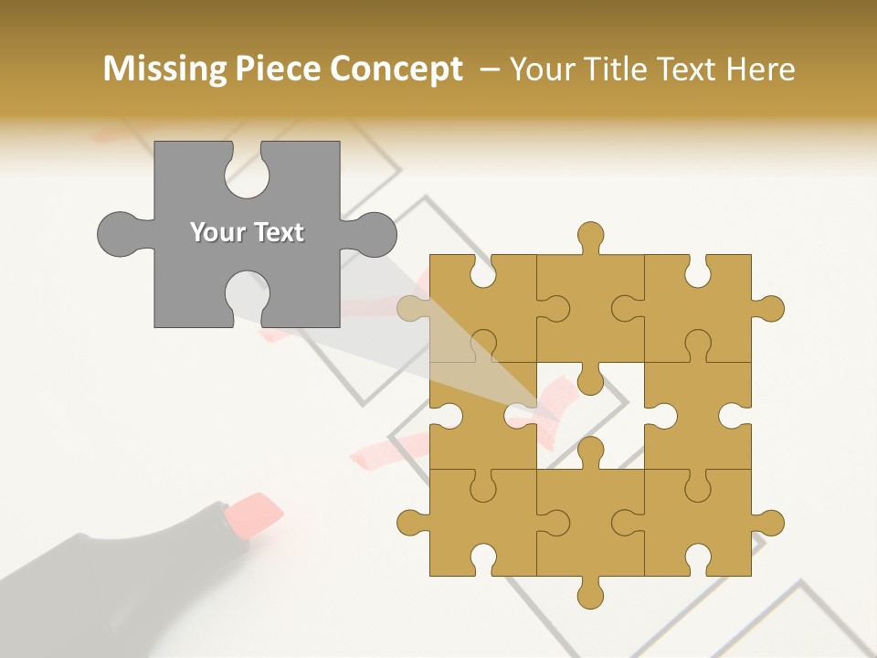 Mark Off Symbol Picture Box PowerPoint Template