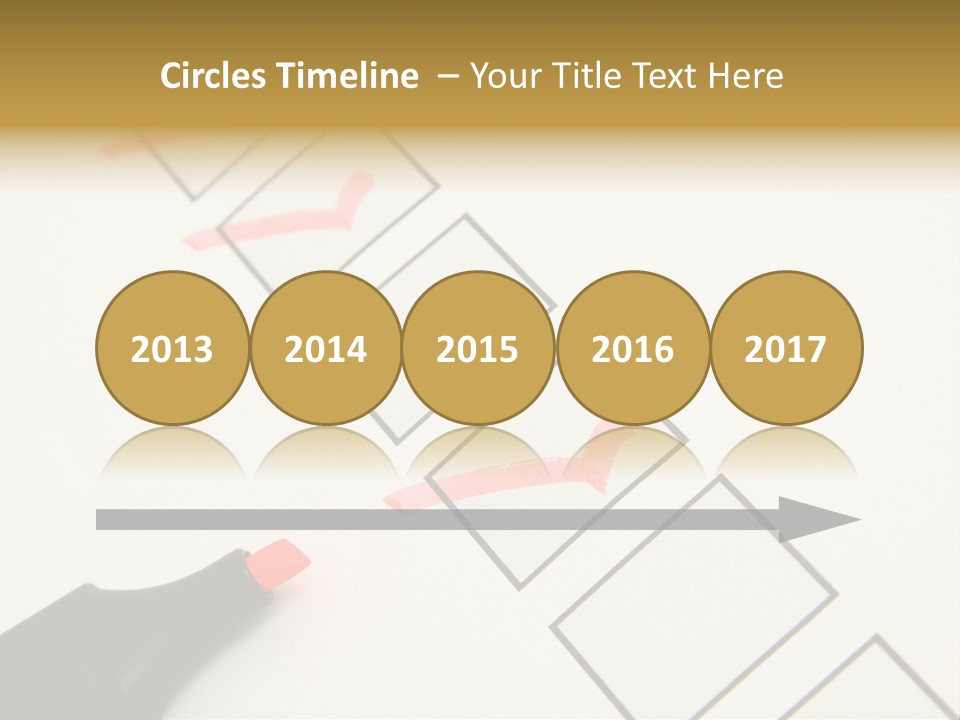 Mark Off Symbol Picture Box PowerPoint Template