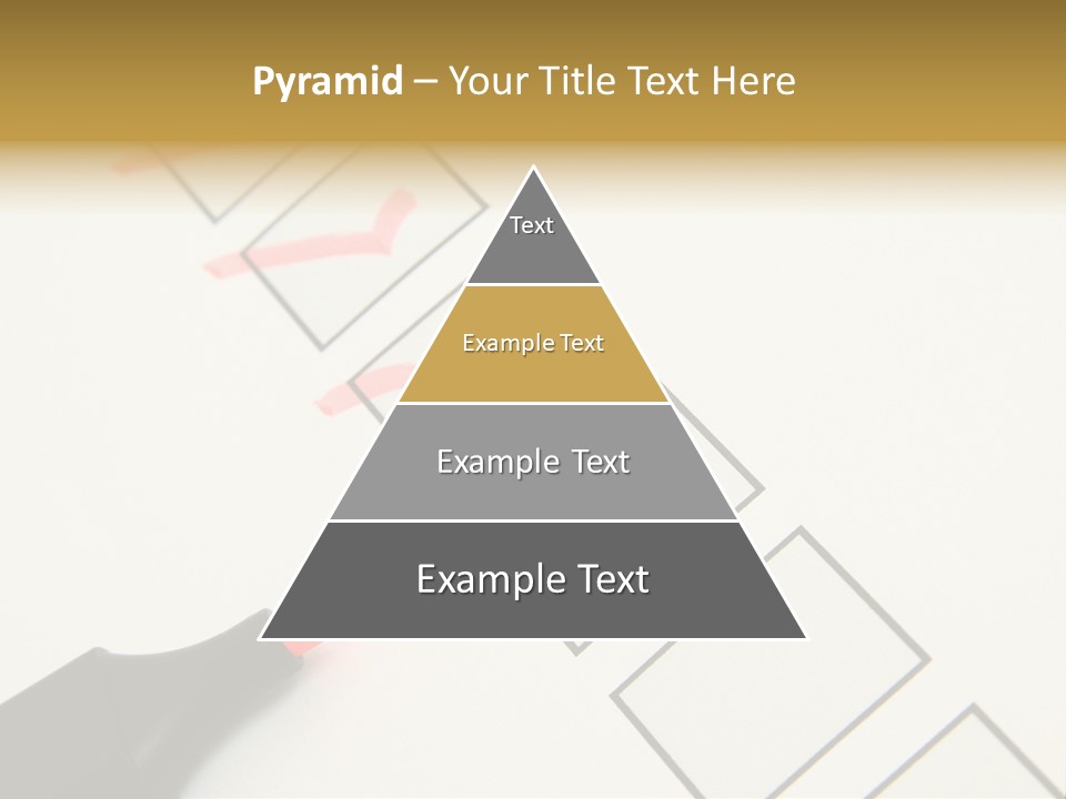 Mark Off Symbol Picture Box PowerPoint Template