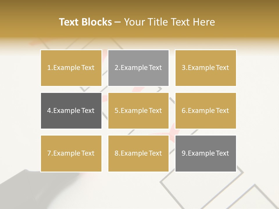 Mark Off Symbol Picture Box PowerPoint Template