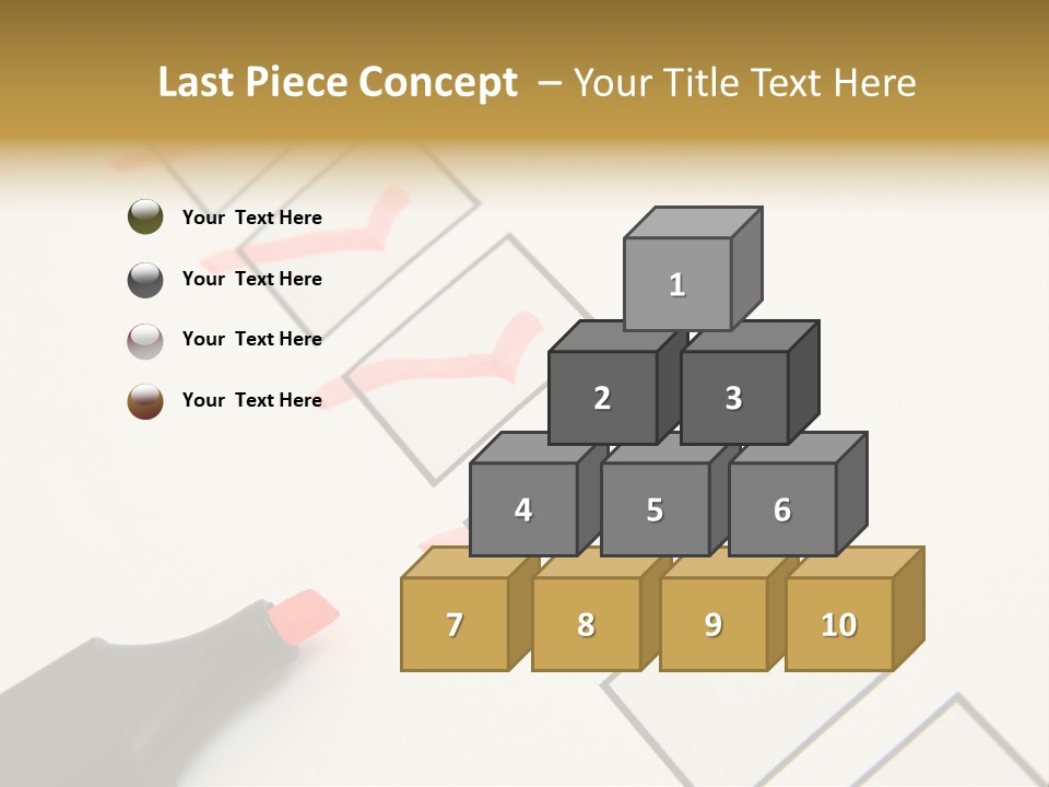 Mark Off Symbol Picture Box PowerPoint Template