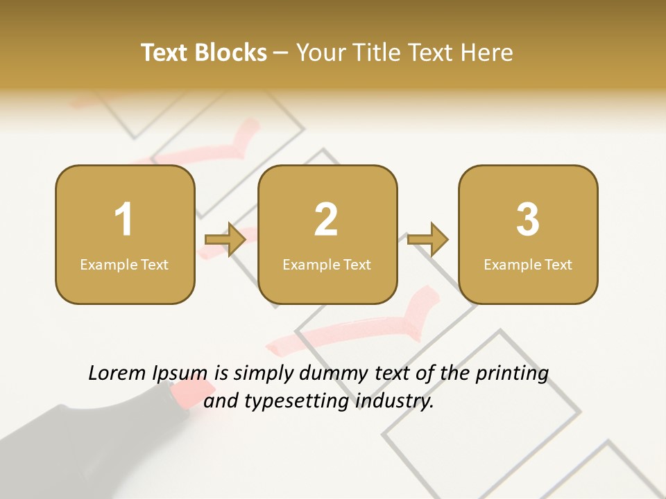 Mark Off Symbol Picture Box PowerPoint Template