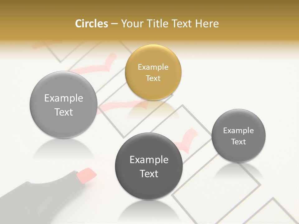 Mark Off Symbol Picture Box PowerPoint Template