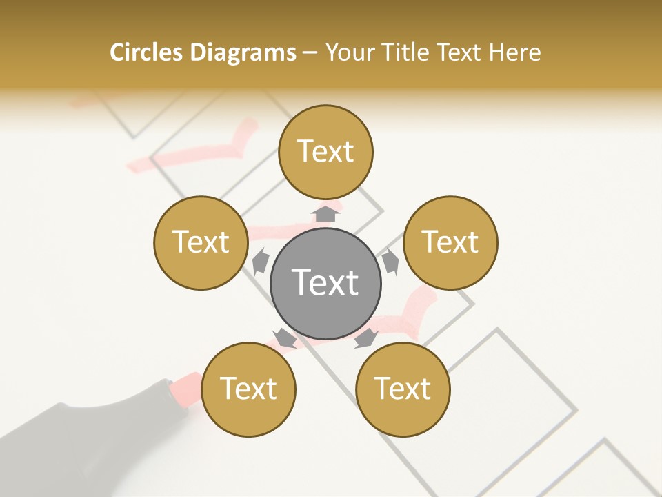 Mark Off Symbol Picture Box PowerPoint Template