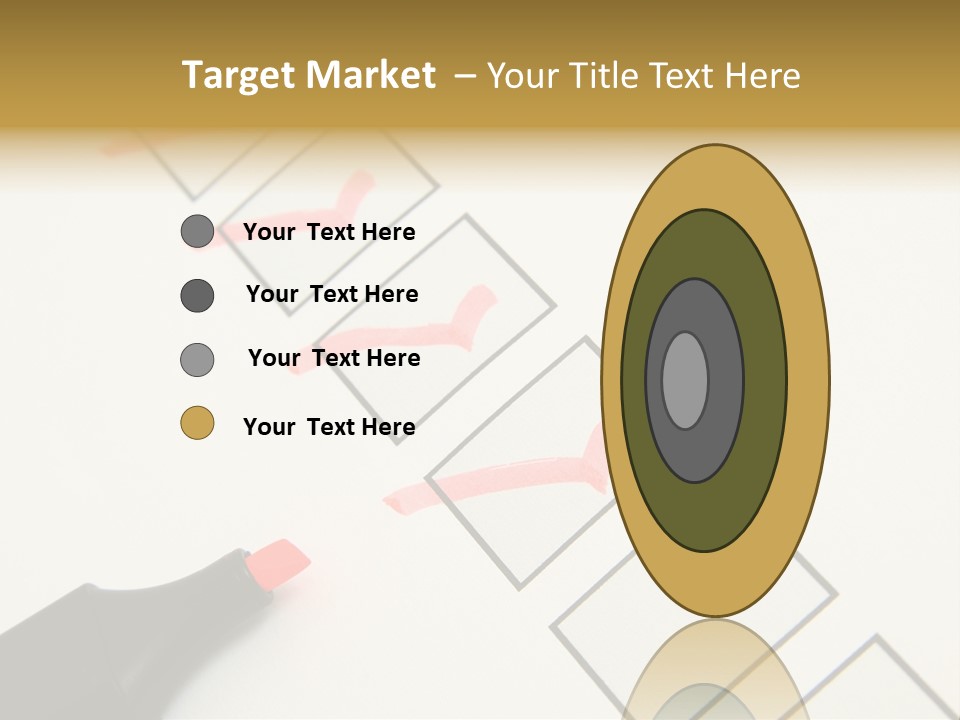 Mark Off Symbol Picture Box PowerPoint Template