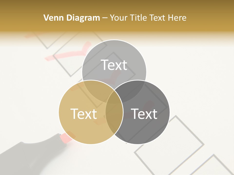 Mark Off Symbol Picture Box PowerPoint Template