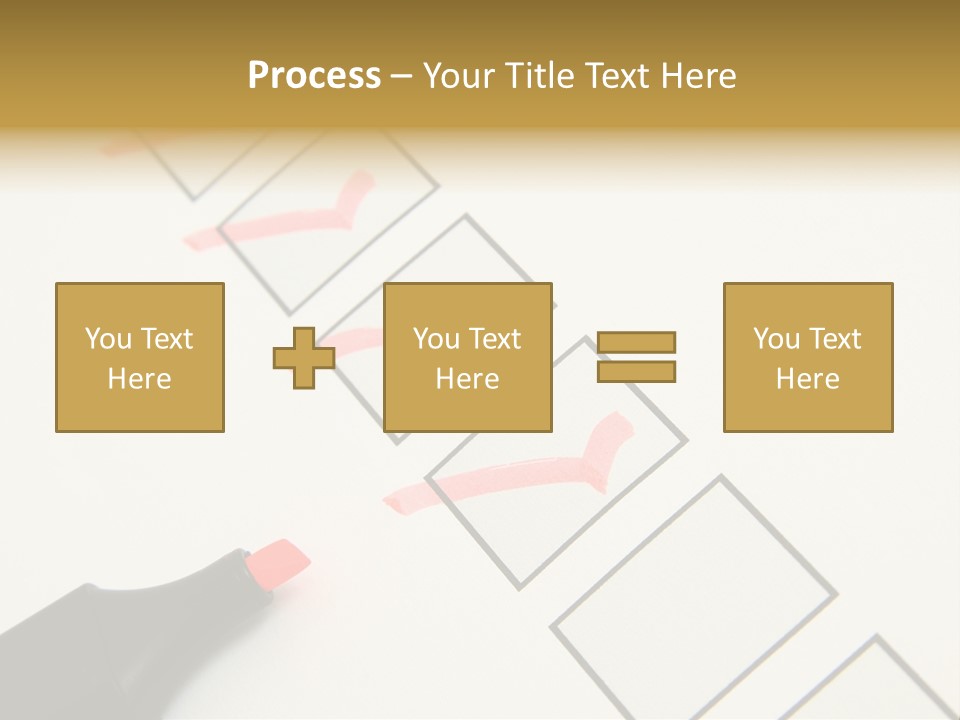 Mark Off Symbol Picture Box PowerPoint Template