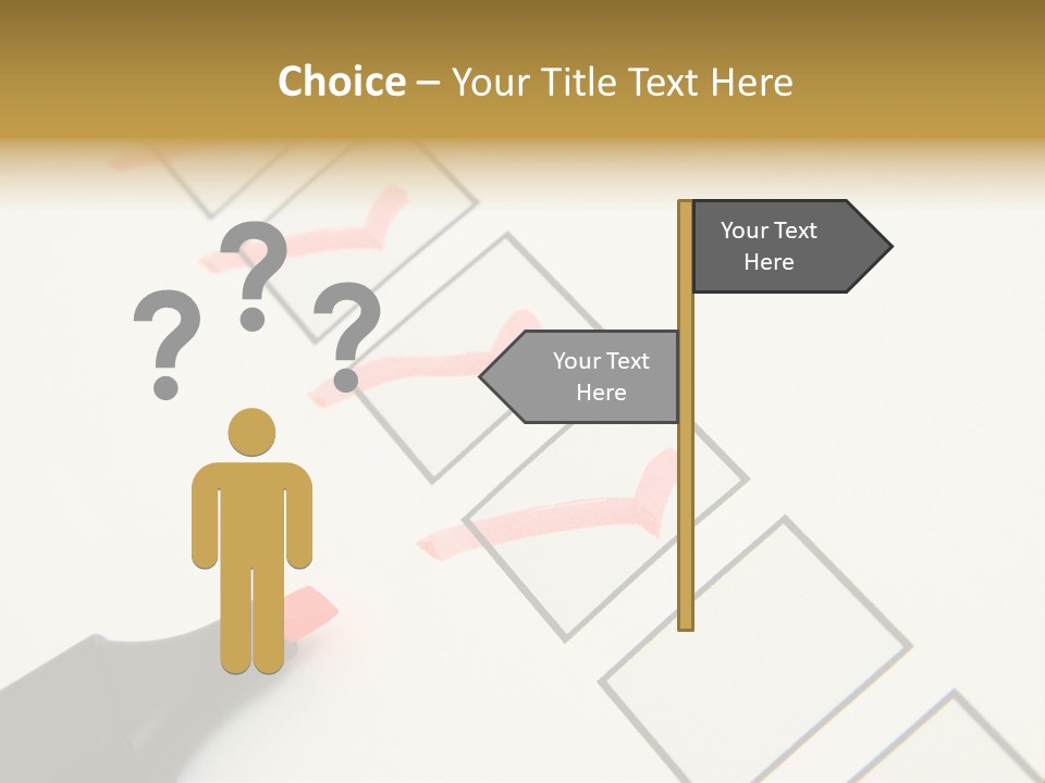 Mark Off Symbol Picture Box PowerPoint Template