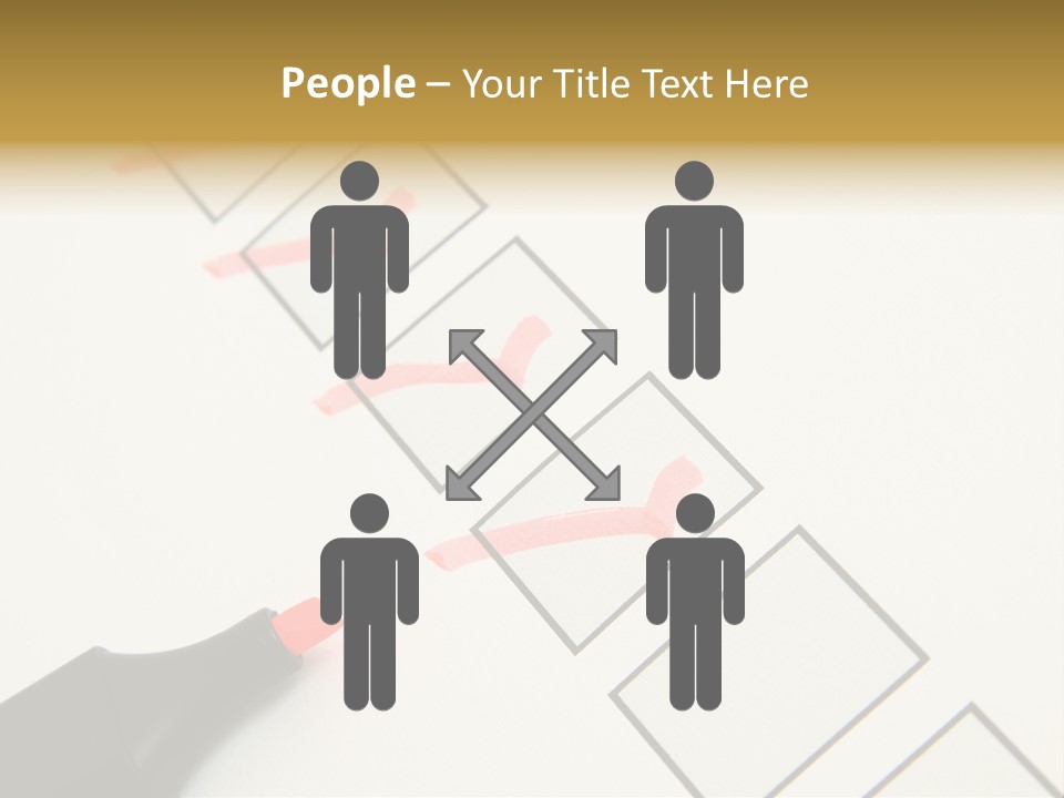 Mark Off Symbol Picture Box PowerPoint Template