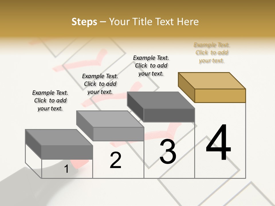 Mark Off Symbol Picture Box PowerPoint Template