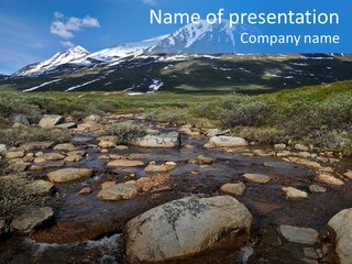 North Sweden Hill PowerPoint Template
