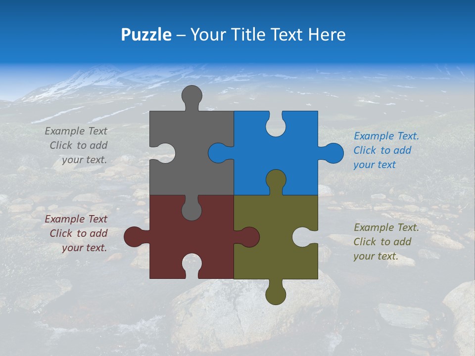 North Sweden Hill PowerPoint Template