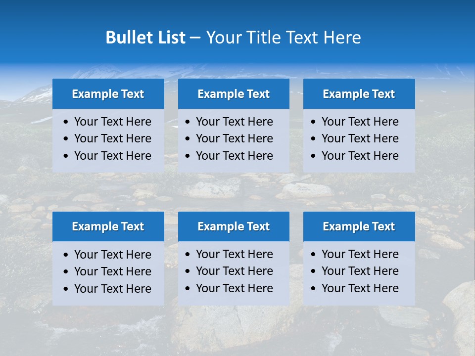 North Sweden Hill PowerPoint Template