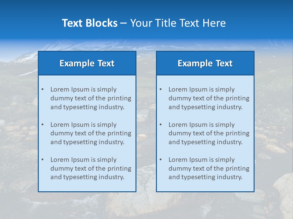 North Sweden Hill PowerPoint Template