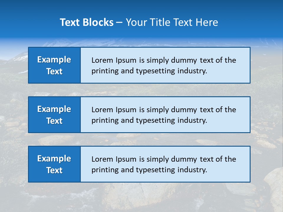 North Sweden Hill PowerPoint Template