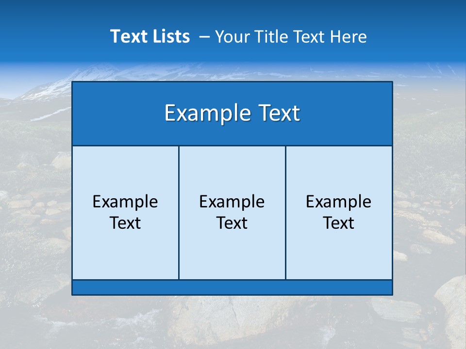 North Sweden Hill PowerPoint Template