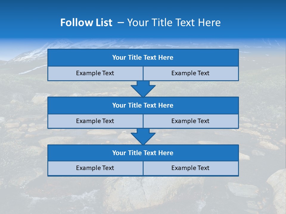 North Sweden Hill PowerPoint Template