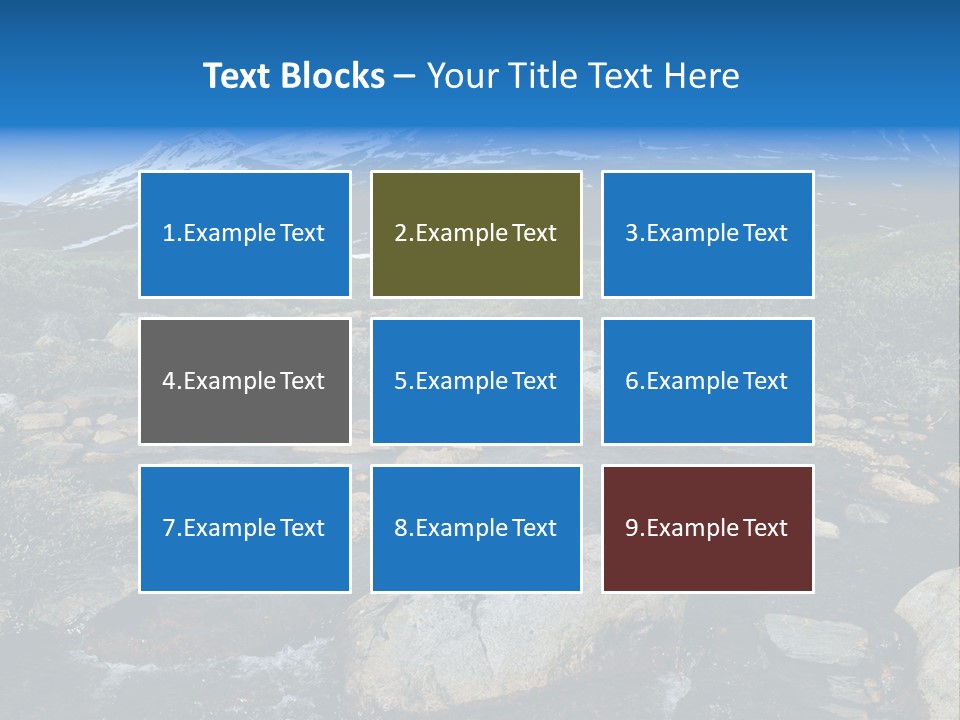 North Sweden Hill PowerPoint Template