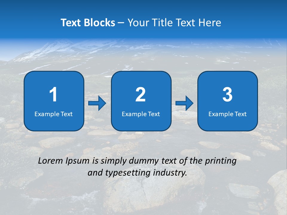 North Sweden Hill PowerPoint Template