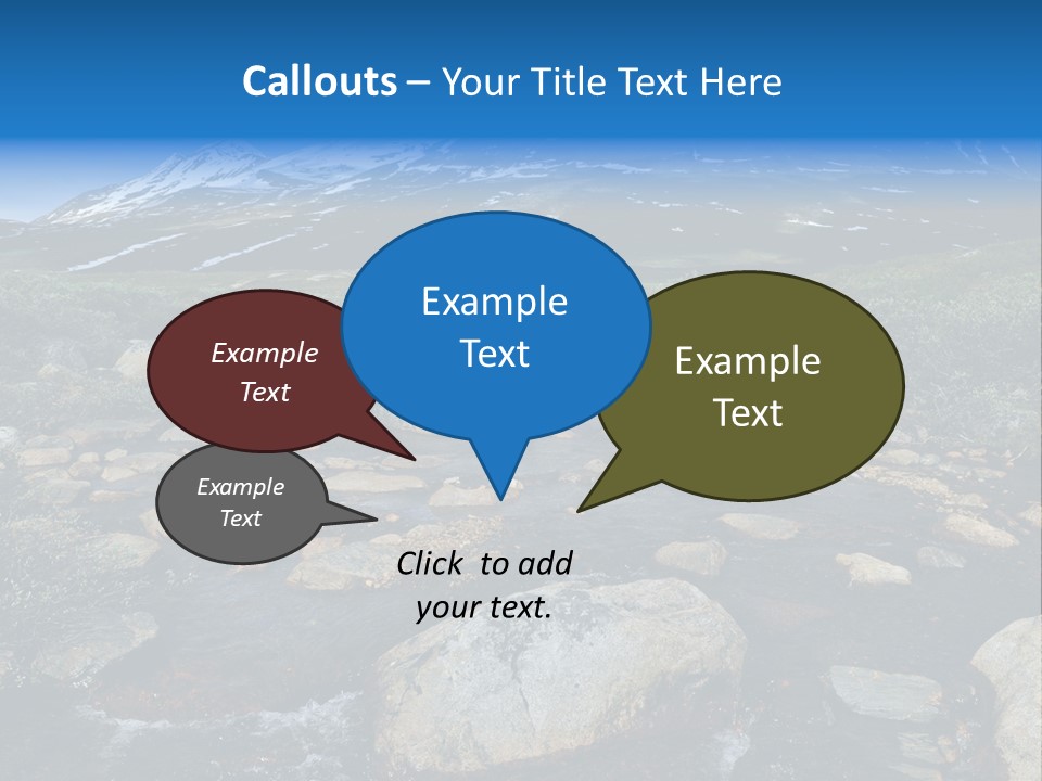 North Sweden Hill PowerPoint Template