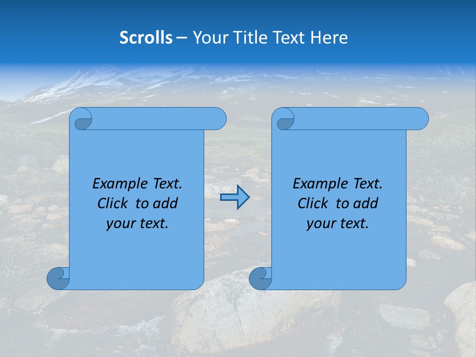 North Sweden Hill PowerPoint Template