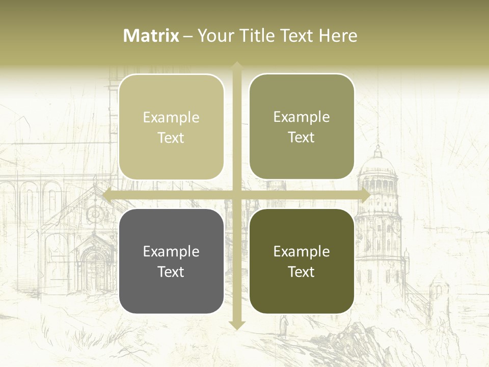 Line Picture Art PowerPoint Template