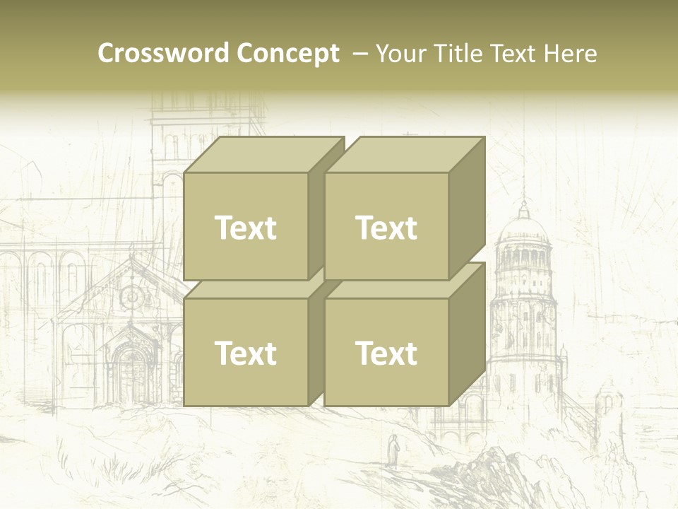 Line Picture Art PowerPoint Template