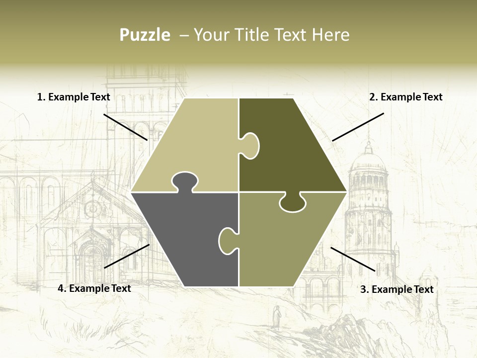 Line Picture Art PowerPoint Template