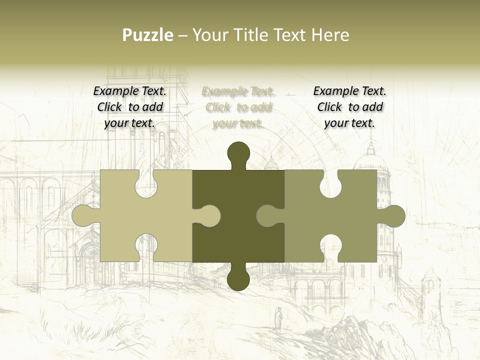 Line Picture Art PowerPoint Template