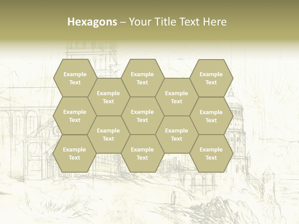 Line Picture Art PowerPoint Template