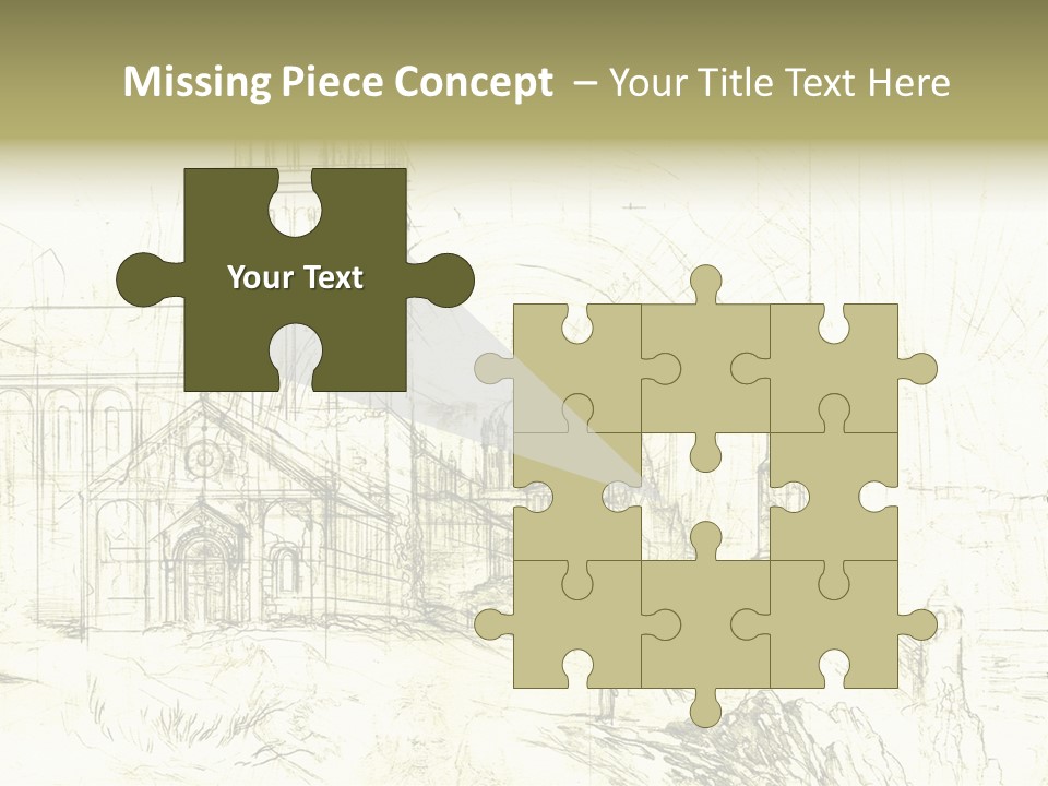 Line Picture Art PowerPoint Template