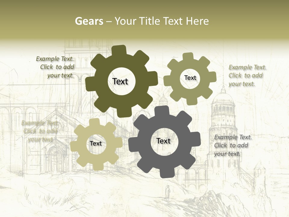 Line Picture Art PowerPoint Template