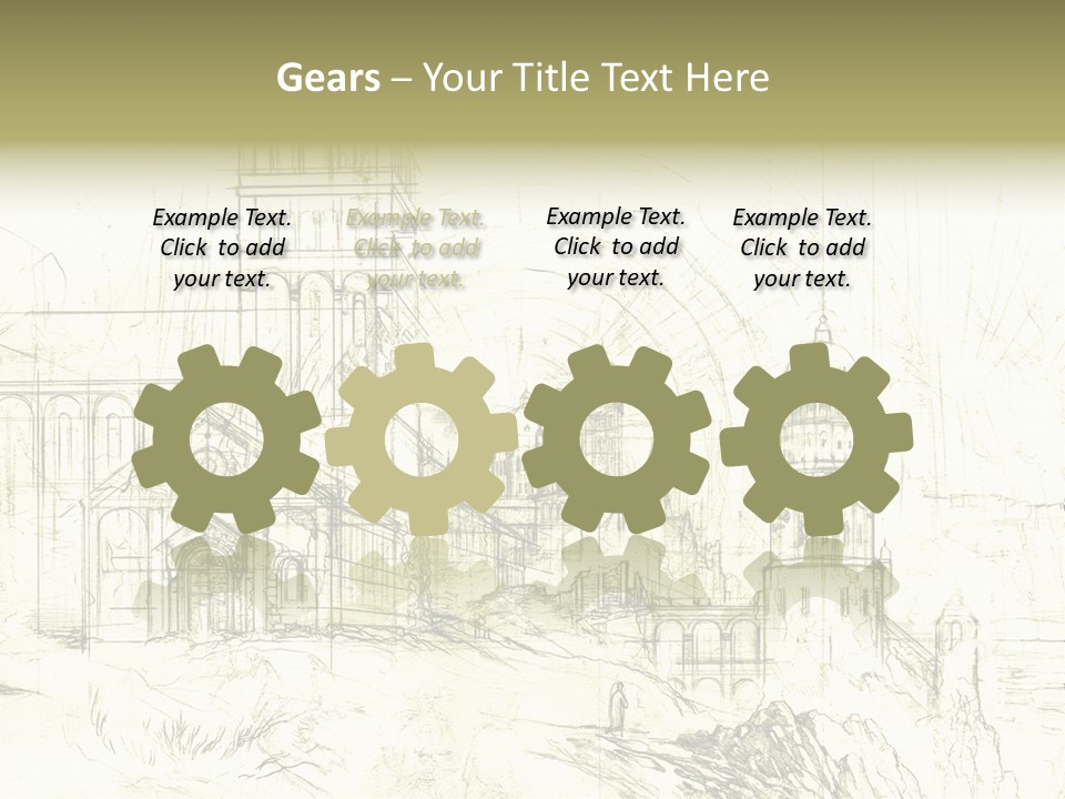 Line Picture Art PowerPoint Template