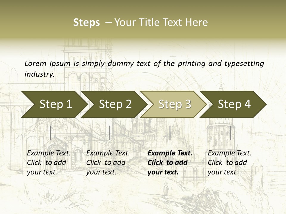 Line Picture Art PowerPoint Template