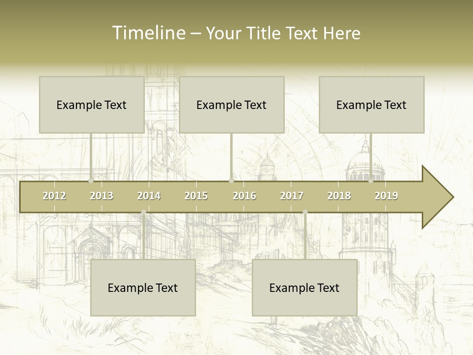 Line Picture Art PowerPoint Template