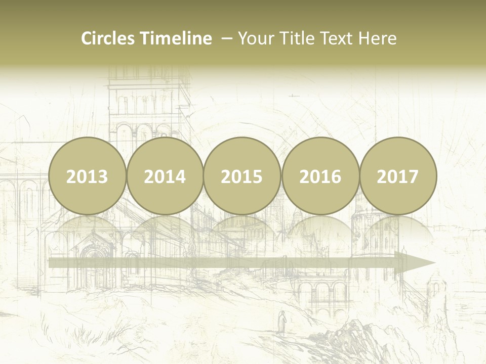 Line Picture Art PowerPoint Template