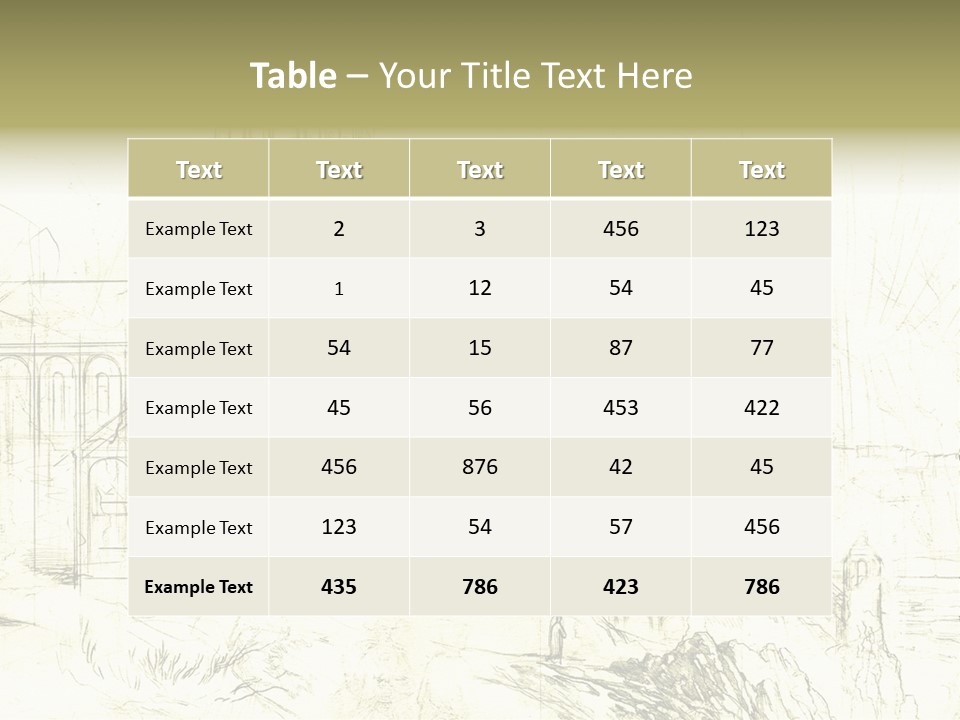 Line Picture Art PowerPoint Template