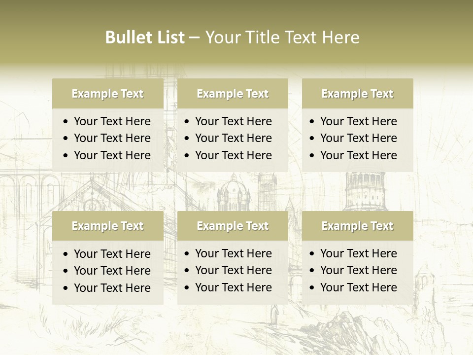 Line Picture Art PowerPoint Template