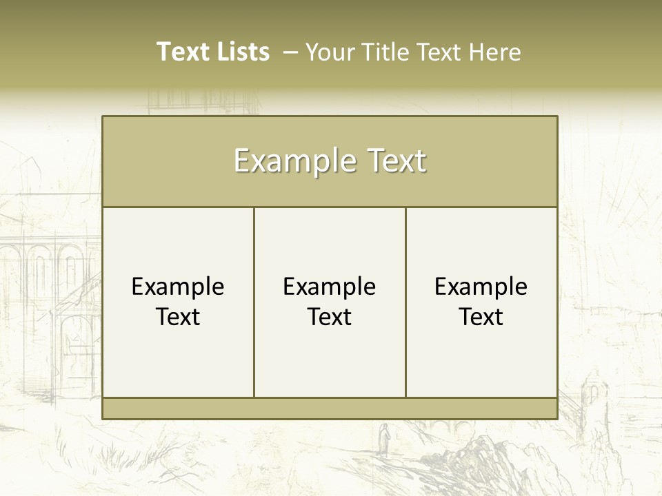 Line Picture Art PowerPoint Template