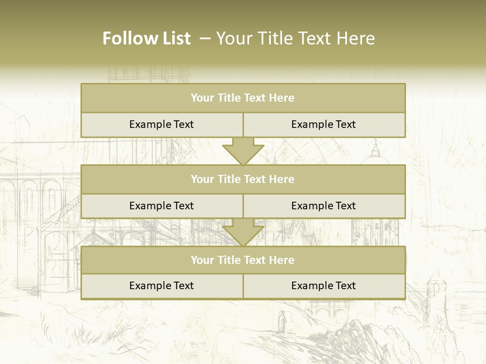 Line Picture Art PowerPoint Template