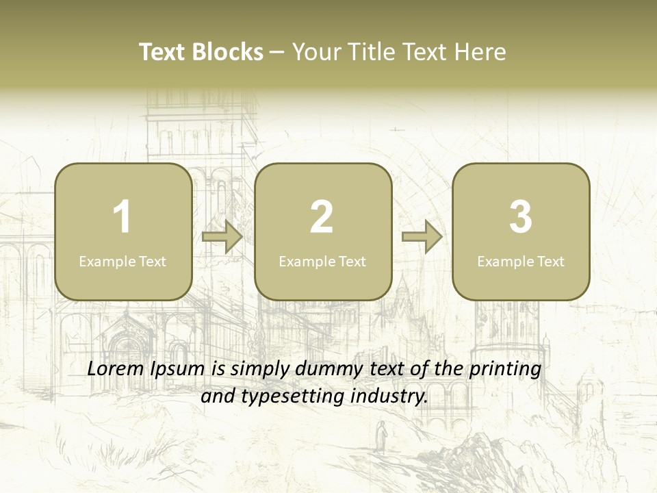 Line Picture Art PowerPoint Template