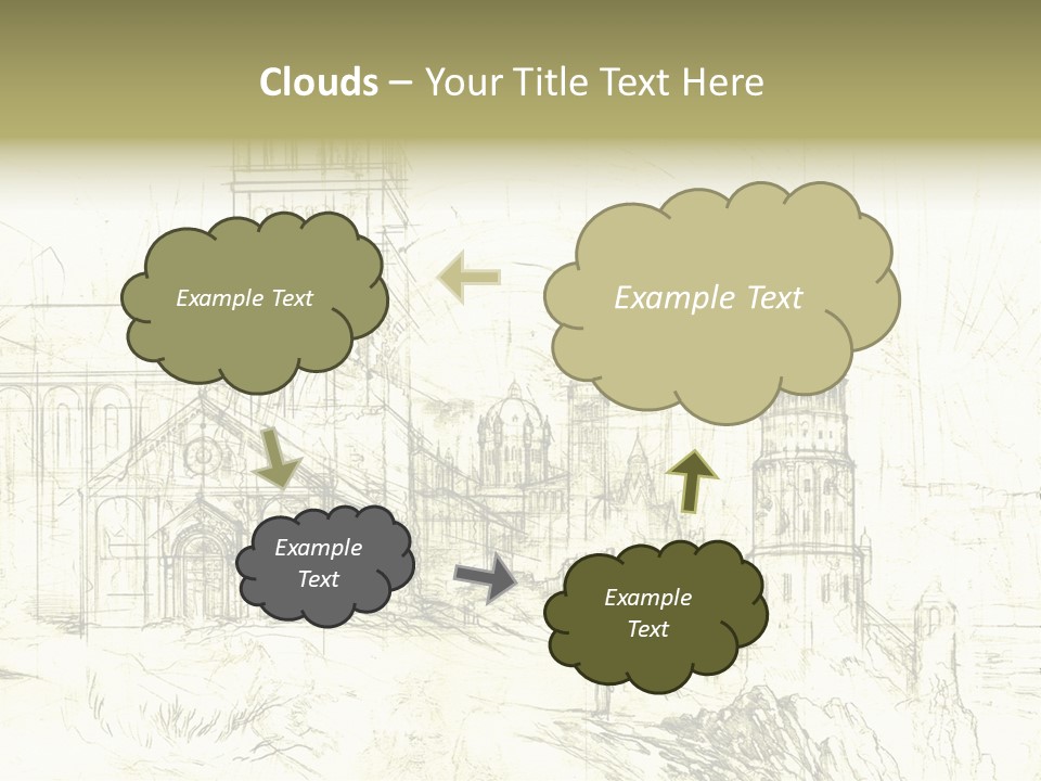 Line Picture Art PowerPoint Template