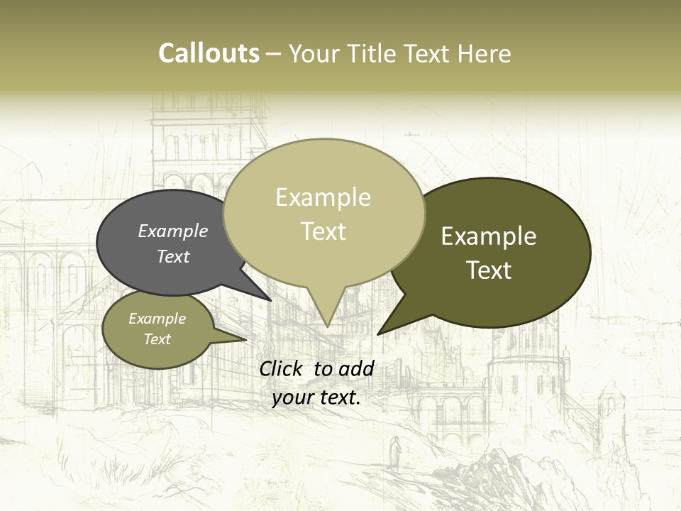 Line Picture Art PowerPoint Template