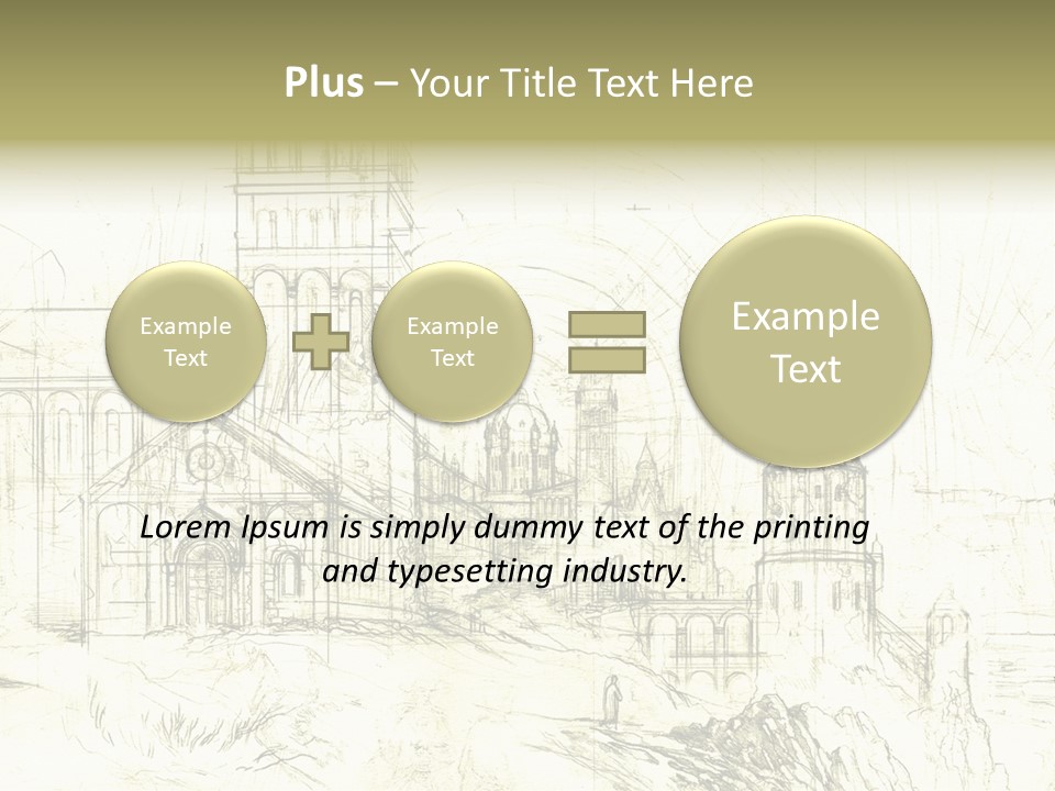 Line Picture Art PowerPoint Template