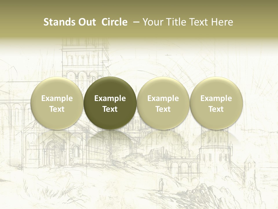 Line Picture Art PowerPoint Template