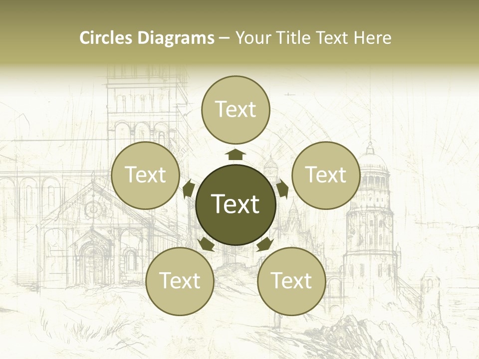 Line Picture Art PowerPoint Template